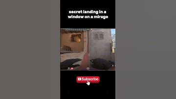 secret landing in a window on a mirage by: @kyeal17  #cs2 #csgo #wtfcsgo #counterstrike