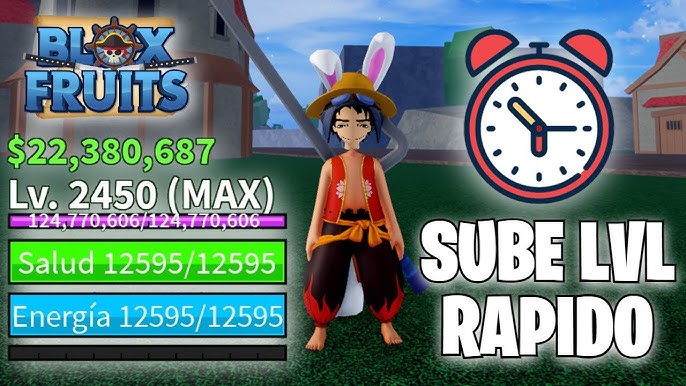 COMO SUBIR DE NÍVEL RÁPIDO NO BLOX FRUITS! O One Piece ROBLOX Com