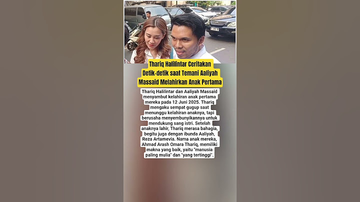 Thariq Halilintar Ceritakan Detik-detik saat Temani Aaliyah Massaid Melahirkan Anak Pertama