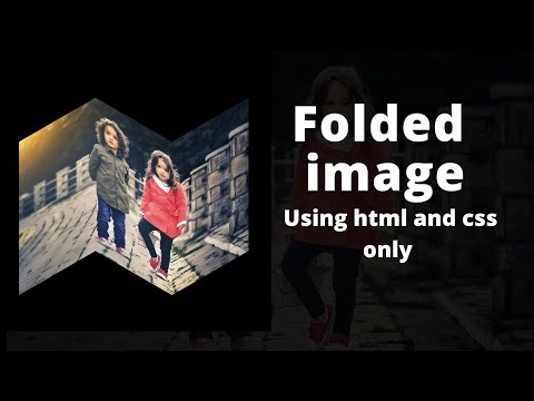 folded Image using html and css.