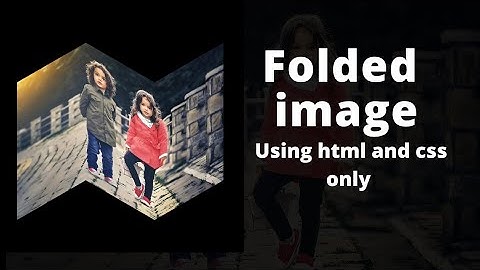 folded Image using html and css.