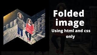 folded Image using html and css.