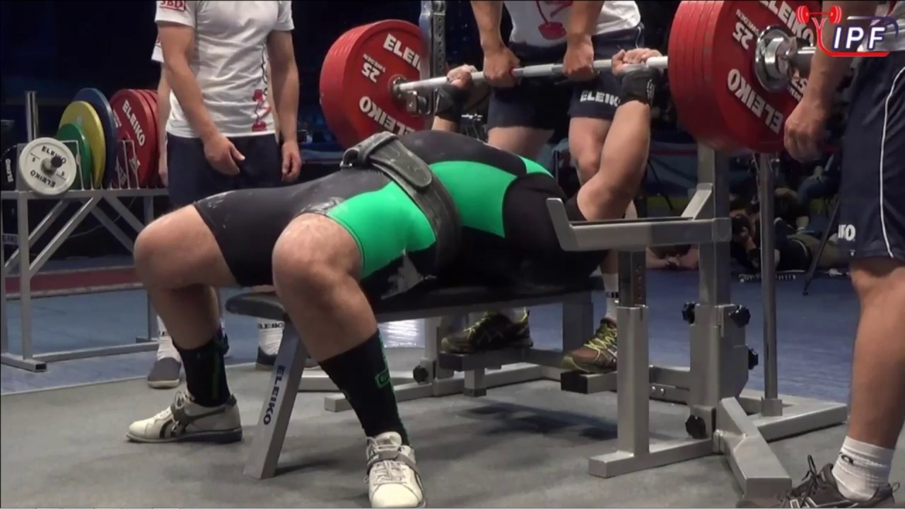 IPF Open World Record Bench Press 120kg+ class Ilyas Boughalem 277,5kg