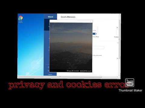 Office 365 :  Privacy and Cookies Issue ? Resolve in 2 Minute