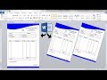 Cash Bill Design in ms word || How to create bill in ms word ||