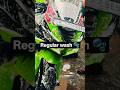 “Green Beast Ka Spa Day 💚 | Ninja ZX-6R Shine Mode ON @DeltaAdwin #automobile #zx6r