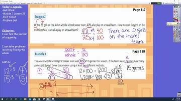 Module 1  Lesson 26 Percent of a Quantity