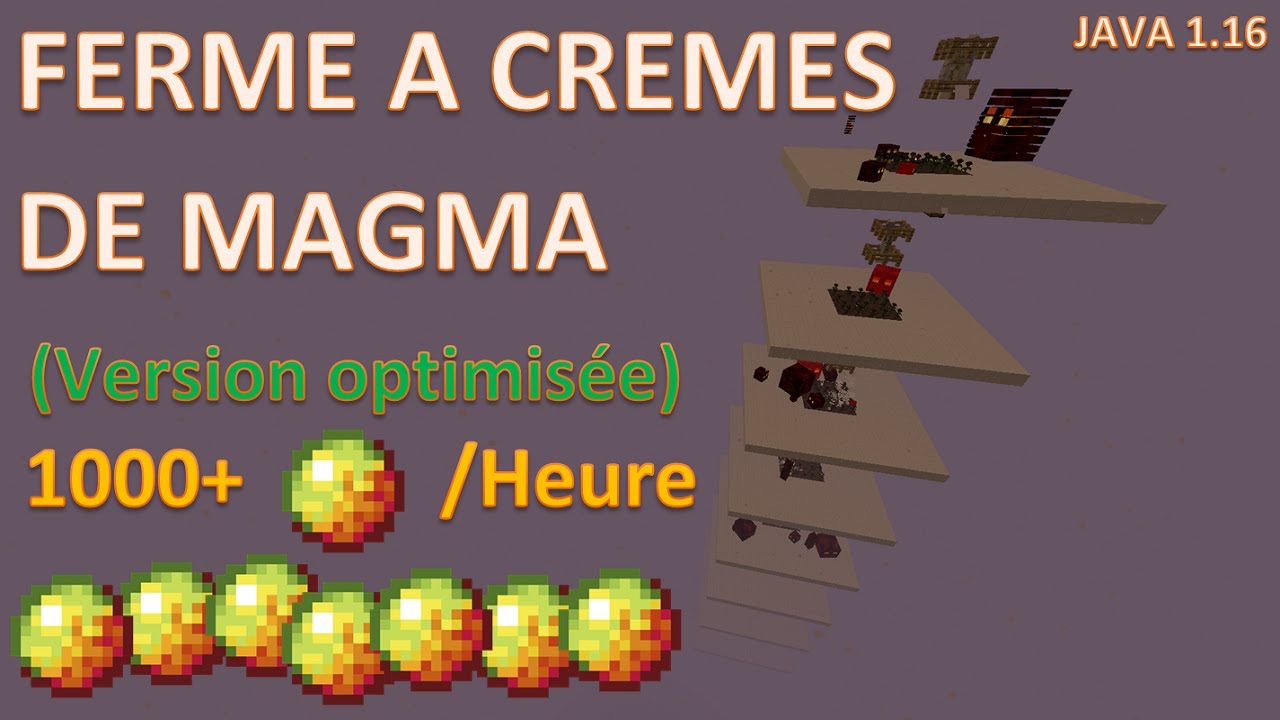 🛠 Tutoriel - Ferme à Crèmes de Magma (Version Optimisée) pour Minecraft