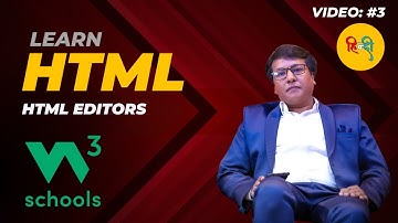 Video 3: HTML Editors | HTML Tutorial - 0 to Hero | Programming with Rakesh