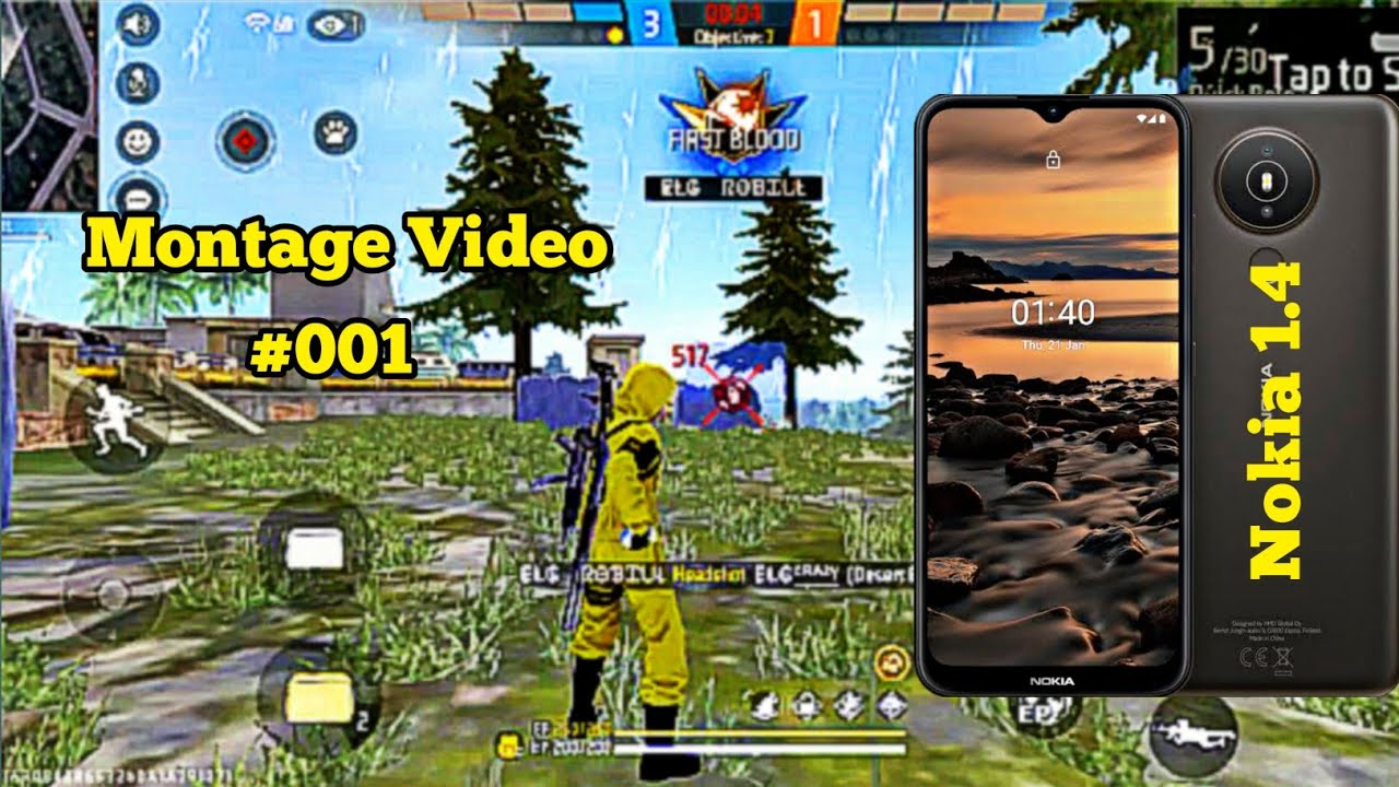 Dominating Free Fire on 2 gb Ram Phone