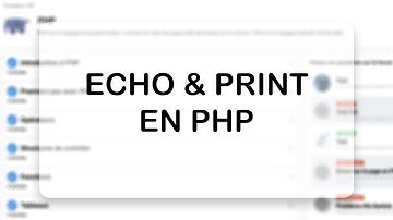 2. Affichage de texte avec echo et print en PHP