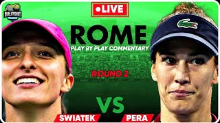 🎾SWIATEK vs PERA | WTA Italian Open 2024 | LIVE Tennis Play-by-Play Stream