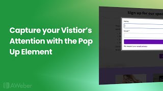 Capture landing page visitors with pop ups