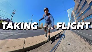 Taking Flight on Skates! - Inline Skating City Flow Skate