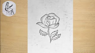 How To Draw Rose Easy Rose Drawing For Beginners-N01