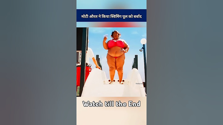 "Fat Woman Ruined the Swimming Pool"😱