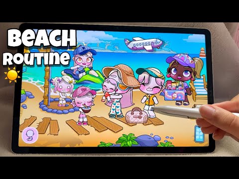 ASMR ROTINA PRAIA 🏖🌤 | AVATAR WORLD ROTINAS E HISTÓRIAS