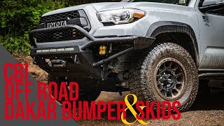 The BEST BUMPER and SKID PLATES for your 3RD GEN TACOMA | CBI Dakar hybrid INSTALL AND REVIEW