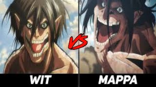 Titan Shifters Comparison ( Mappa Vs Wit Studio )