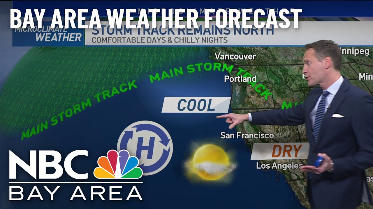 Bay Area Forecast: Storm Track Remains North - YouTube