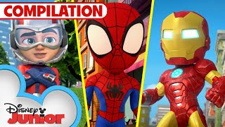 Marvel's Meet Spidey and His Amazing Friends Shorts | Season 2 | 20 Min Compilation |@Disney Junior​