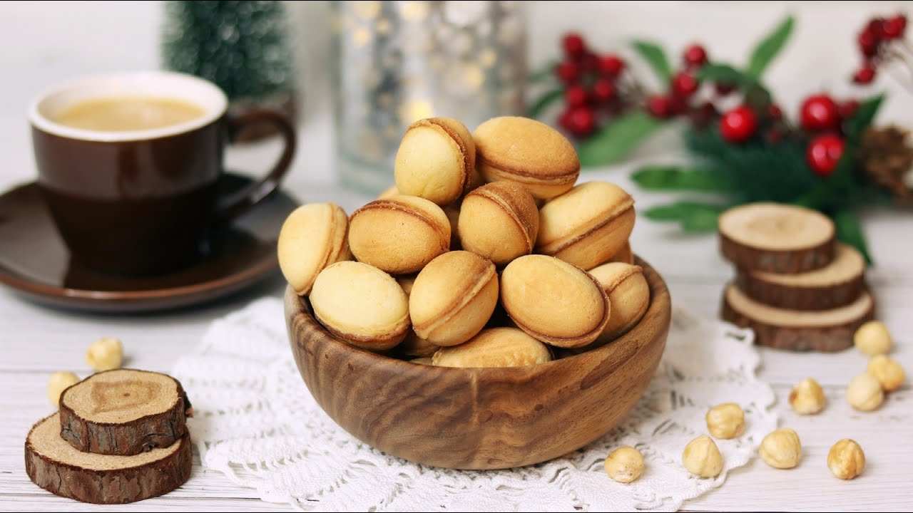 RUSKI ORAŠČIĆI SA KARAMELL KREMOM - KARAMELL KEKSIĆI - RUSKI KEKSIĆI - BOŽIĆNI KEKSIĆI