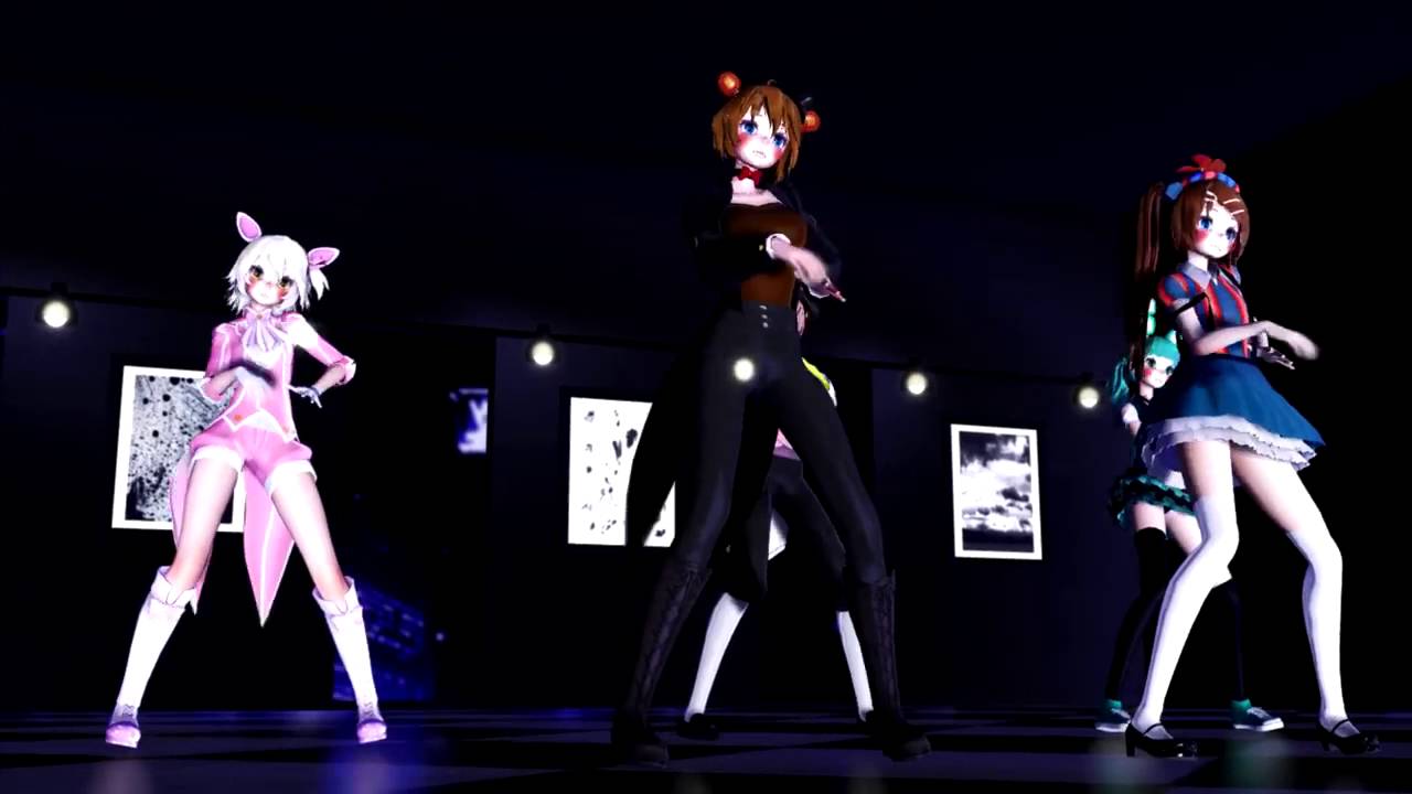 MMD x FNAF Ikkitousen Model Test