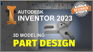 Inventor 2023 3D Part Design Tutorial For Beginner