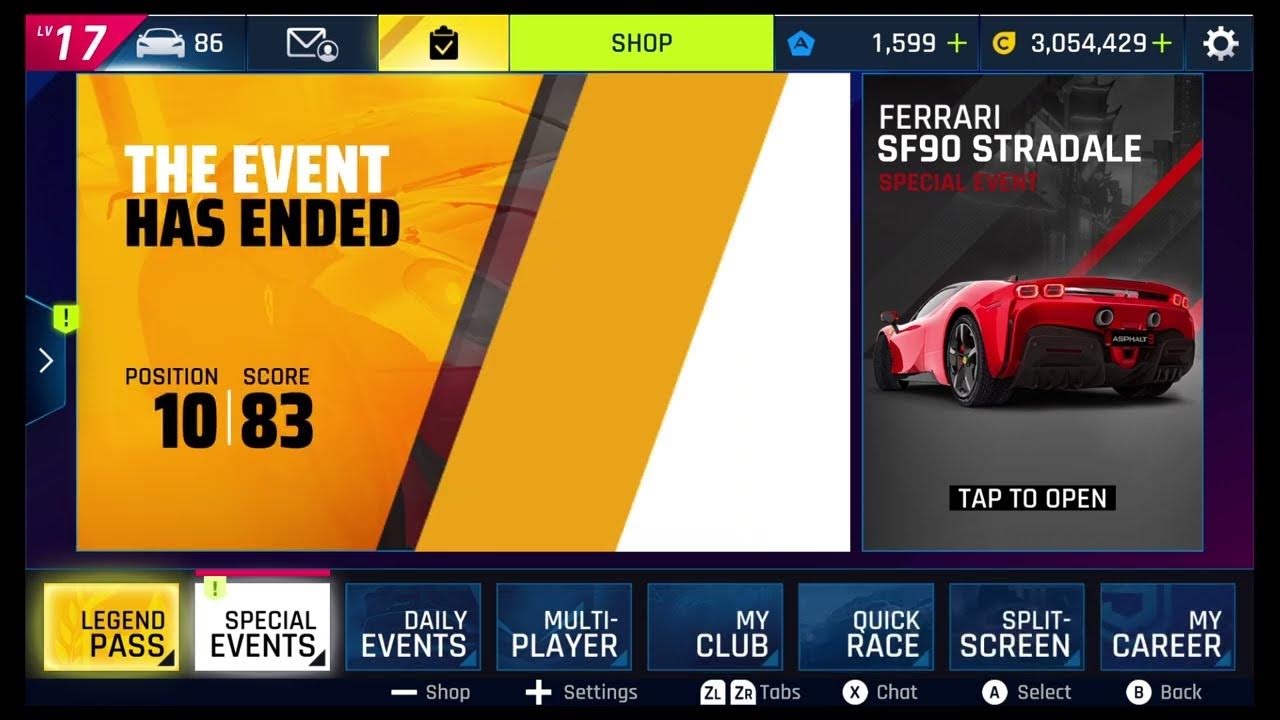 Grand Prix Ferrari 599XX Evo Standings (Nintendo Switch) 265 p2