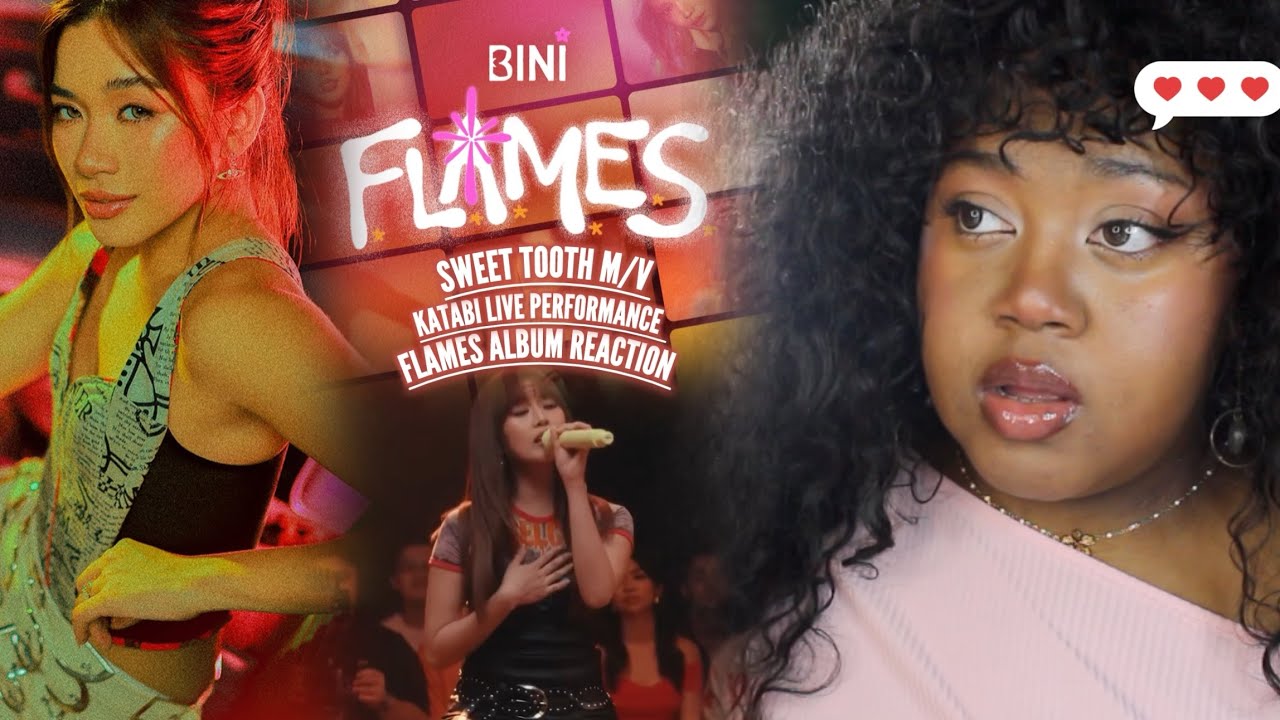 Реакция BINI SWEET TOOTH + прослушивание альбома FLAMES + живое выступление KATABI | Я их так люблю!
