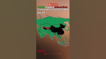 Trying to get a subscriber from every country in Asia day 24 #viral #mapping #mrukball