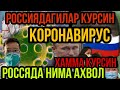 КОРОНАВИРУС РОССЯДА НИМА АХВОЛ | МУСОФИР ЮРТА ЮРГАНЛАР КУРСИН | НЕЧИ КИШИ ХАЛОК БУЛДИ / хамма курсин