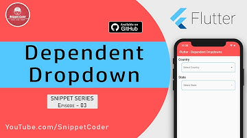Dependent Dropdown (Parent/Child)  - Flutter Snippet Series - EP 03