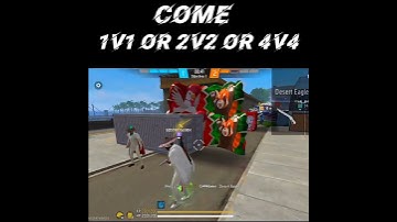 free fire 1v1 to 2v2 to 3v3 to 4v4  come change my team #shorts #tranding
