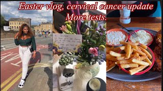 My late Easter vlog, cervical cancer test update, more flowers and more tests.