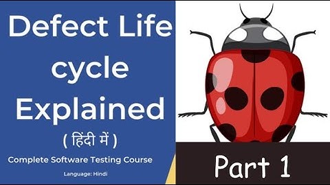 Defect / Bug life cycle explained in hindi part 1