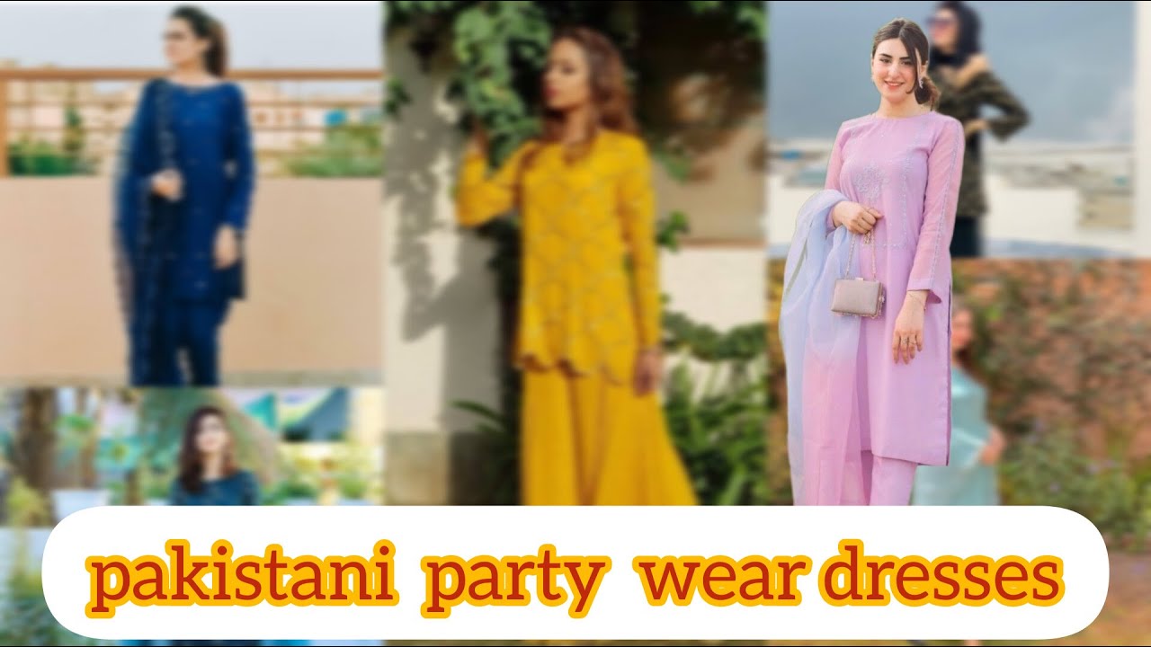 pakistani party wear dresses, Party k liye dress - YouTube