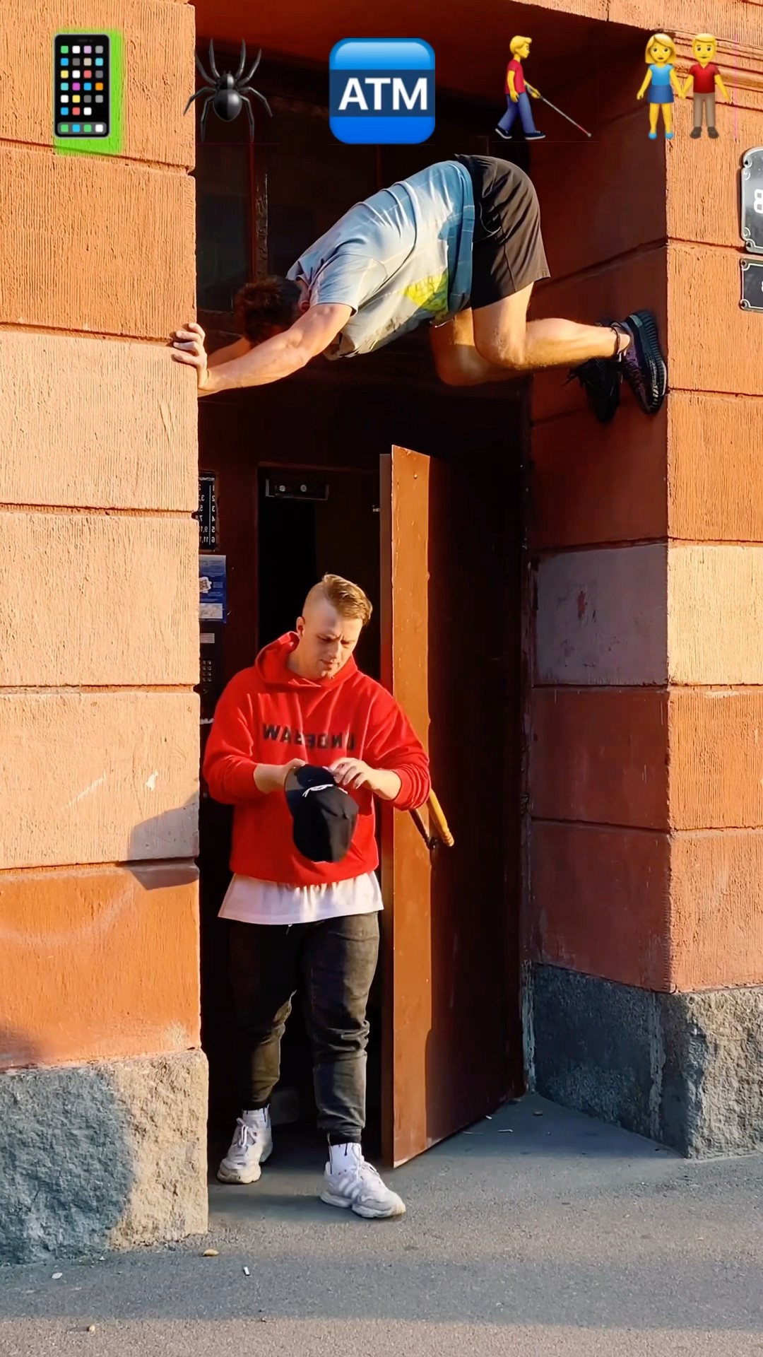 Parkour Pranks and Stunts with Emojis pt.21?#kiryakolesnikov #prank #funny #stunt #parkour #comedy