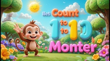 Monkey Counting | Fun Counting Song for Kids | Learn Numbers with Playful Monkeys 🐒🔢🎶