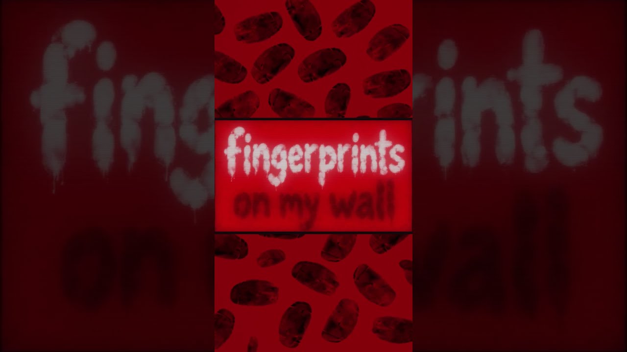 Fingerprints on my wall!  #newmusic #musictomurderto #halloweenmusic