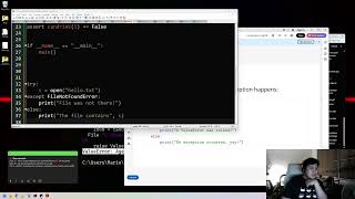 CS 11 Chill Stream (Discussing Lecture 11: Input, Output, Exceptions, Unit Testing, Debugging)
