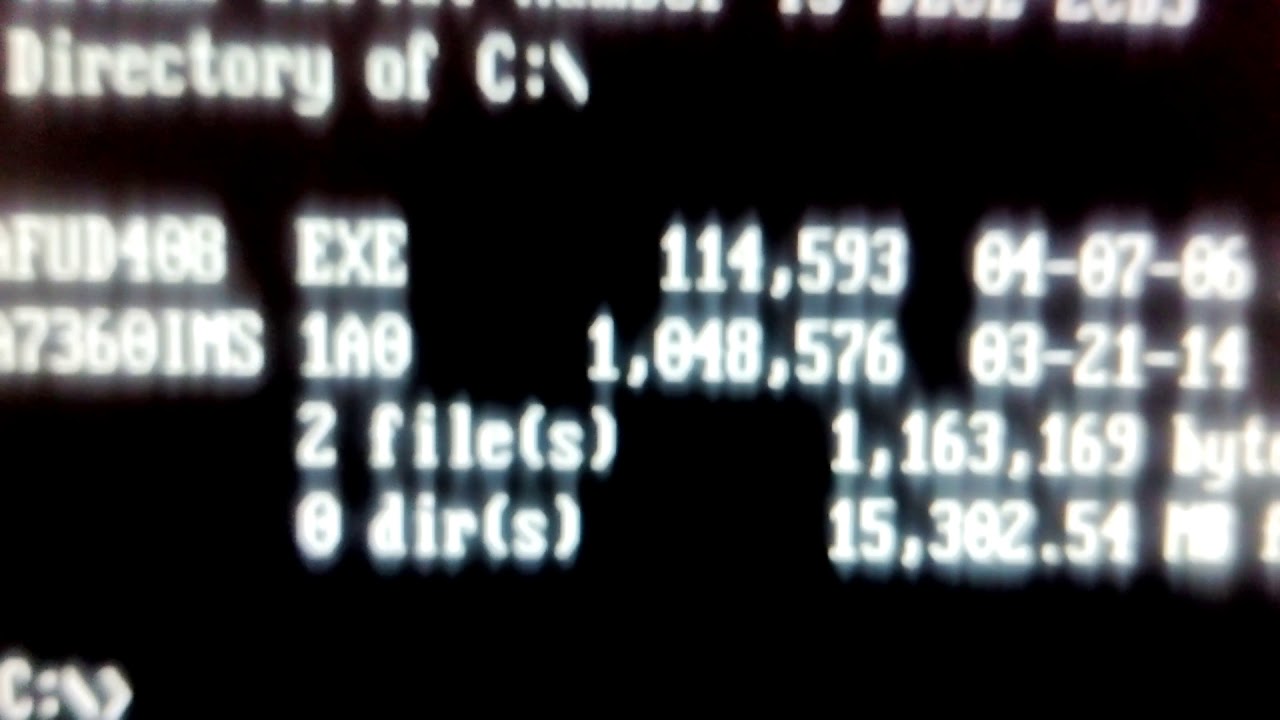 Пример прошивки биоса из под Dos MSI P35 NEO-F MS-7360 Ver 1.0