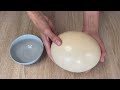 СТРАУСИНОЕ яйцо | Как правильно открыть | Как достать содержимое, не повредив скорлупу