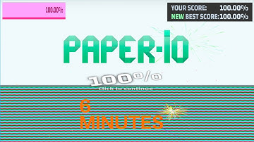 Getting 100% on Paper.io in 6 minutes!