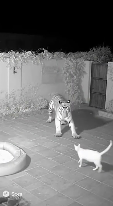 Mengapa Harimau takut sama Kucing? #animals #tiger #cat