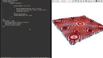 surf plot updating in Escher.jl using ThreeJS.jl