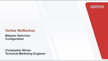 Veritas NetBackup Malware Detection Configuration