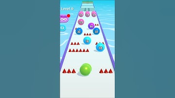 BALL RUN 2048 LEVEL 6 🙀 #shorts #android #ios #gaming #gameplay #ballrun2048