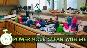 💥 POWER HOUR 💥 CLEAN WITH ME | ONE HOUR SPEED CLEAN | CLEANING MOTIVATION | SAHM CLEANING