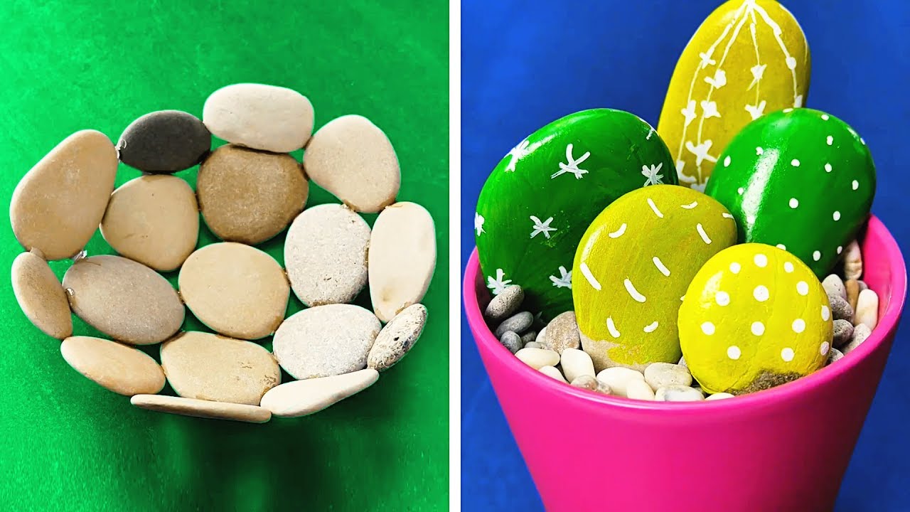 20 CUTE CRAFTS WITH STONES 